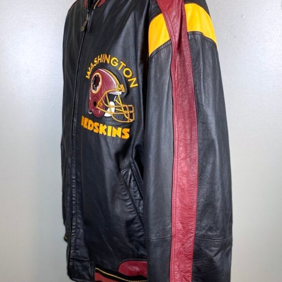 Washington Redskins Leather Jacket by G-III Cow Leather High Quality XL - Picture 6 of 9